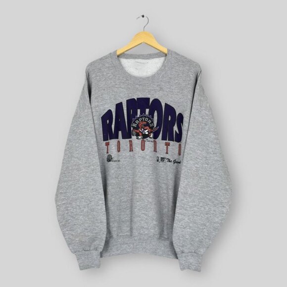 Toronto Raptors NBA Gray Toronto Raptors Printed sweatshirt shirt '92 - Picture 1 of 2